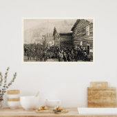 Poster Dawson Yukon, photo 1898 (Cuisine)