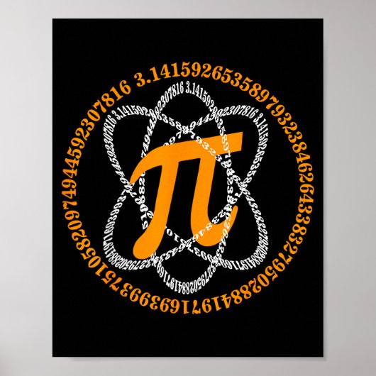 Poster Day 3,14 Number Symbol Math Science Gift  (Devant)