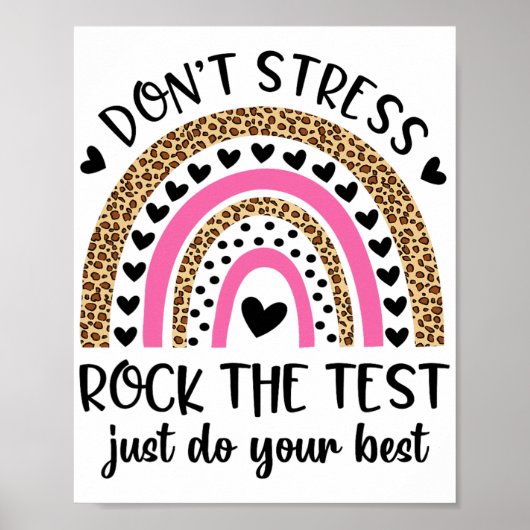 Poster Day Rock Le Test Rainbow Teacher Da test Da (Devant)