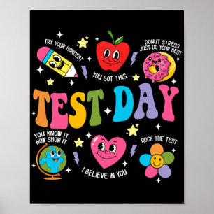 Poster Day Rock The Test Test Day Motivation Enseignant