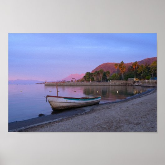 Poster Daybreak sur les rives du lac Chapala (Devant)