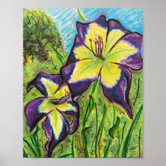 Poster Daylily "Laura Harwood"