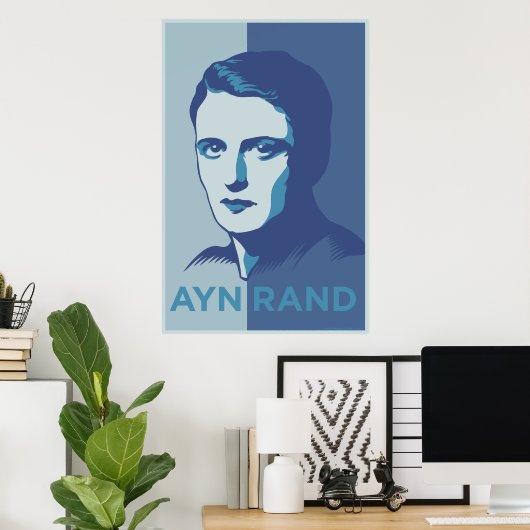 Poster d'Ayn Rand (Bureau à domicile)