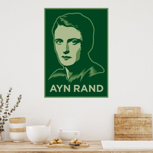 Poster d'Ayn Rand (Cuisine)