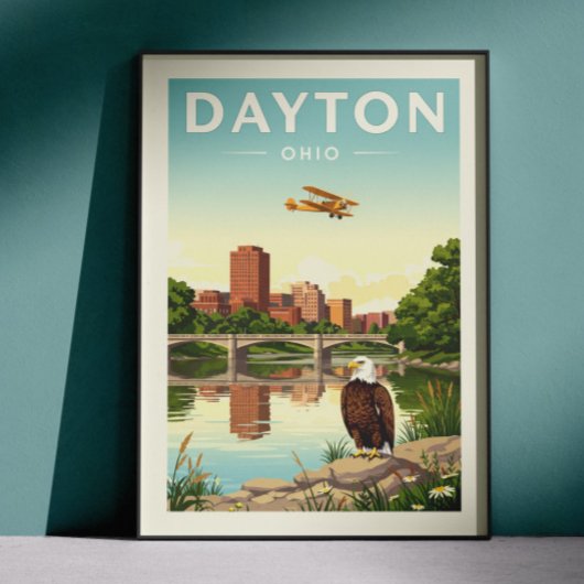 Poster Dayton Ohio vintage
