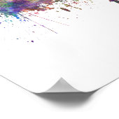 Poster Dayton skyline in watercolor (Coin)