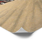 Poster Daytona Beach, FL - Vue sur la plage de Pier Casin (Coin)