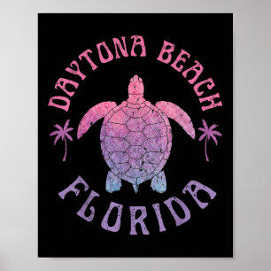 Poster Daytona Beach Florida Sea Turtle Vacances été
