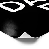 Poster Daytona Beach Floride Noir Blanc Gravure sur Bois (Coin)
