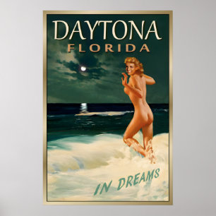 Poster DAYTONA BEACH Floride-Nouveau Original Marilyn Mon
