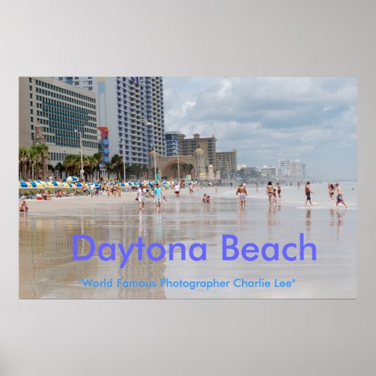 Poster Daytona Beach, "World Famou... (Devant)