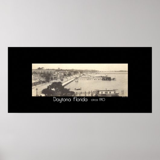 Poster Daytona Floride vers 1910 (Devant)