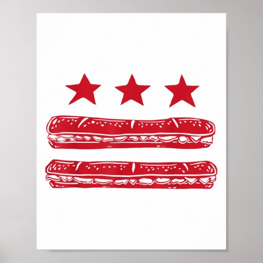 Poster Dc Drapeau Sous-Sandwich (Devant)