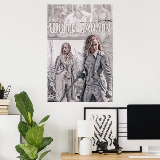 Poster DC Légende du canari blanc de demain (Bureau à domicile)