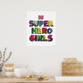 Poster DC Super Hero Girls City Letters (Cuisine)