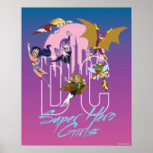 Poster DC Super Hero Girls Skyline (Devant)