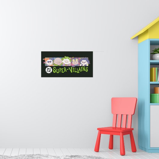 Poster DC Super-Villains Cartoon Lineup (Pépinière 1)