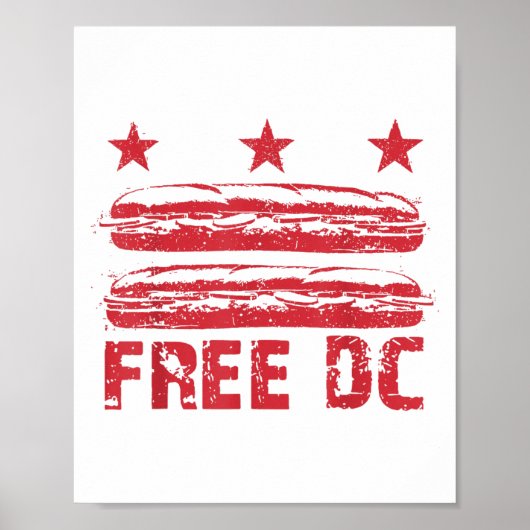 Poster Dc The Sandwich Guy Gratuit Dc, Dc Drapeau Sous Sa (Devant)