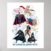 Poster DC Trinity Heroes & Super-Pets (Devant)