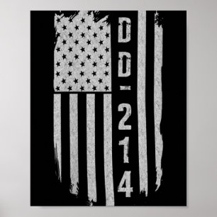 Poster Dd-214 Cadeaux militaires de vétéran - Col V