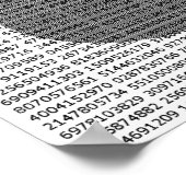 Poster de 10 000 Chiffres Pi Imprimer (Coin)