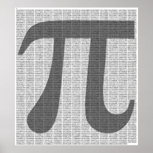Poster de 10 000 Chiffres Pi Imprimer