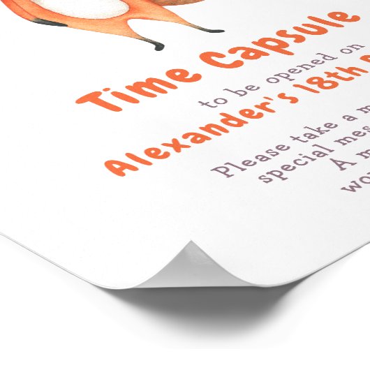 Poster de 1er anniversaire de Little Fox Time Caps (Coin)