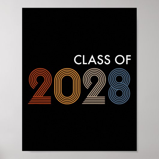 Poster De 2028 Collège Université Lycée Future Grad (Devant)
