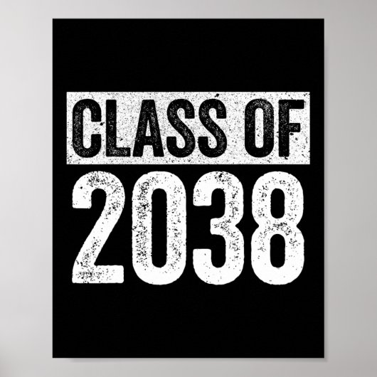 Poster De 2038 Senior 2038 Graduation (Devant)