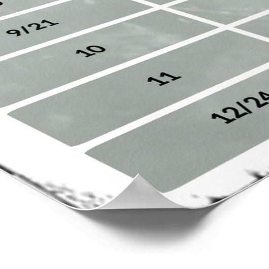 Poster de 20 po x 10 po, Intervalles de guitare ro (Coin)