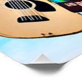 Poster de 20 po x 20 po du centre-ville de Nashvil (Coin)