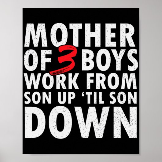 Poster De 3 garçons travaillent de fils jusqu'à fils vers (Devant)