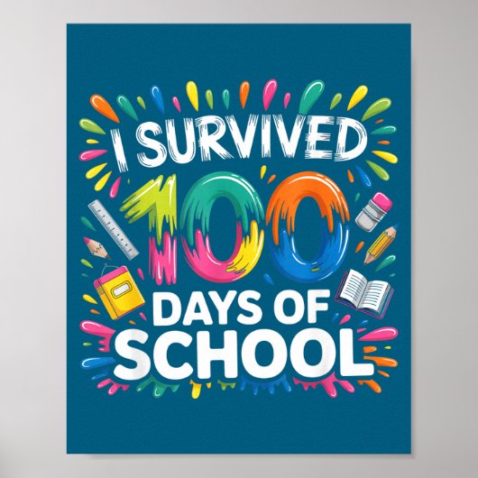 Poster De 67 33 Jours École 100 (Devant)