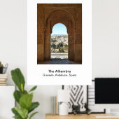 Poster - De Alhambra Granada, Andalusië, Spanje (Thuiskantoor)