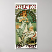 Poster de Alphonse Mucha Nestlé sur "Nourriture po (Devant)