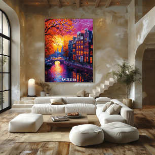 Poster de Amsterdam City Skyline - Dutch City Art