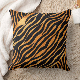 Poster de animal Abstrait Coussin doré et noir