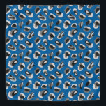 Poster de animal bleu / Camo Pet Bandana<br><div class="desc">Poster de animal / Camo sur Arrière - plan bleu</div>