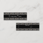 Poster de animal carte de visite Black Skinny (Devant / Derrière)