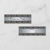 Poster de animal carte de visite Silver Skinny (Devant / Derrière)