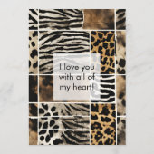 Poster de animal - Carte plat (Dos)