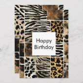 Poster de animal - Carte plat (Devant / Derrière)