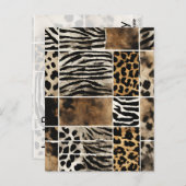 Poster de animal - Carte postale (Devant / Derrière)