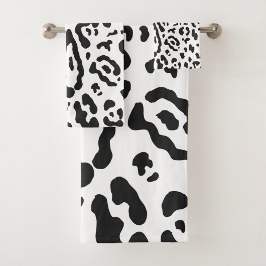 Poster de animal Cheetah Leopard noir et blanc (En situation)