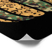 Poster de animal Citrouille Leopard Camo à la mode (Coin)