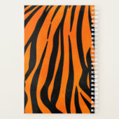 Poster de animal de bandes de tigres noirs orange  (Dos)