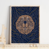 Poster de animal de castor Zodiac | Impression Bea