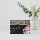 POSTER DE ANIMAL de GUÉPARD de carte de visite de (Debout devant)