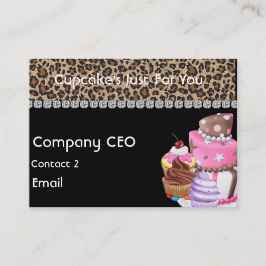 POSTER DE ANIMAL de GUÉPARD de carte de visite de (Devant)