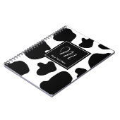 Poster de animal de monogramme du carnet | de (Côté gauche)